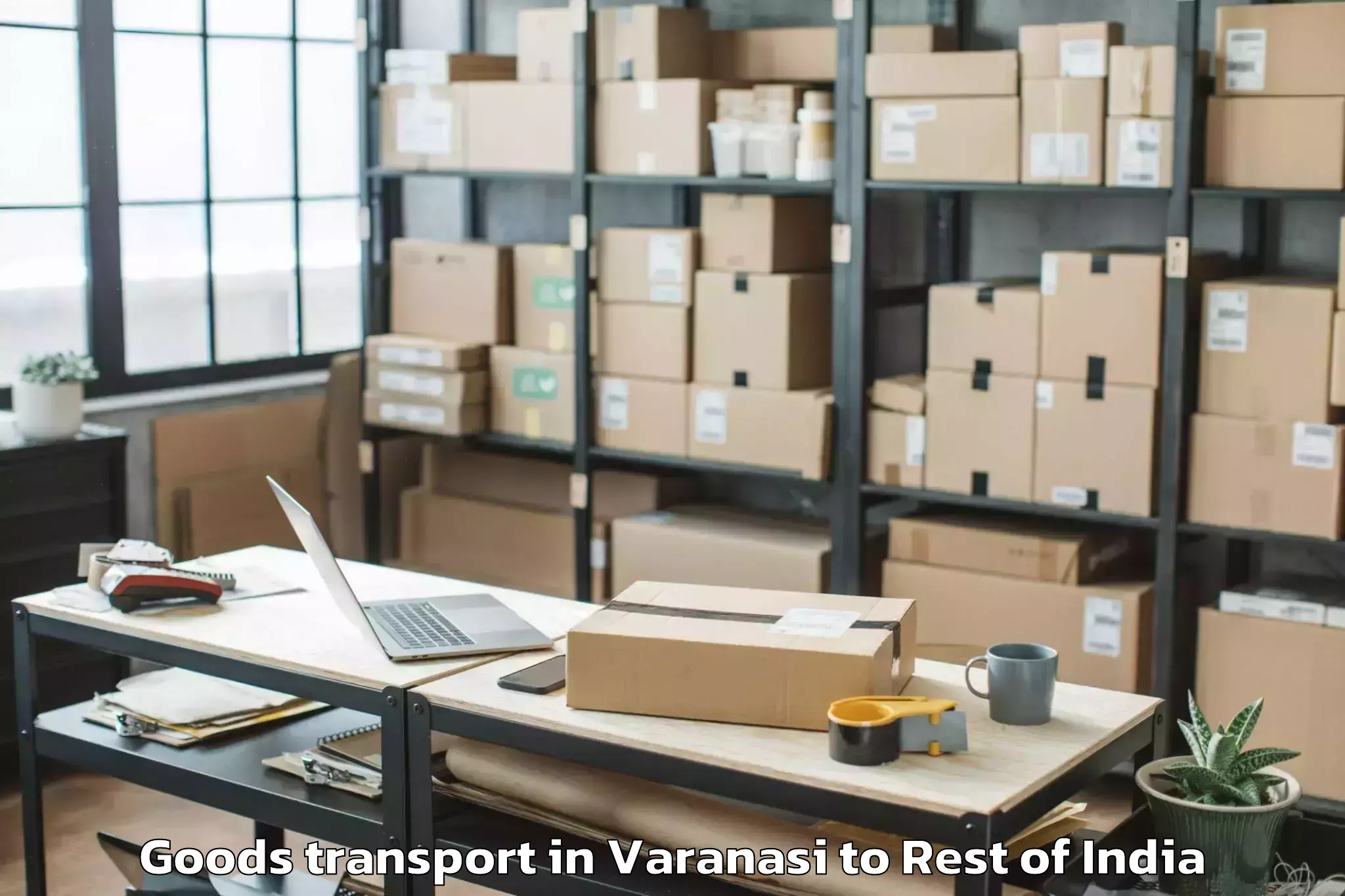 Book Varanasi to Badli Industrial Estate Goods Transport Online